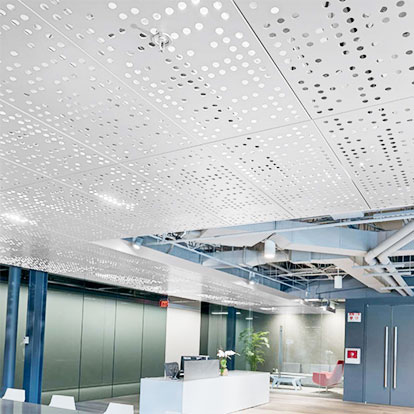 Aluminum perforated sound absorbing panel